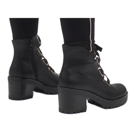 Mulanka Bottines à talons ouvertes noires J-10 le noir 2