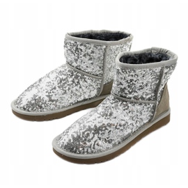 Bottes isolées argentées, emu Autumnsnow 2