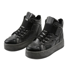 Bottines isolées sur Riverview noir gris 2