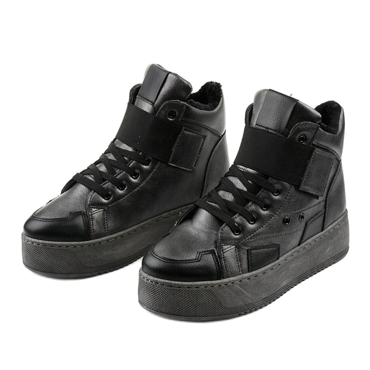 Bottines isolées sur Riverview noir gris 2