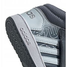 Chaussures Adidas Hoops Mid 2.0 I Jr FW4925 blanche gris 3