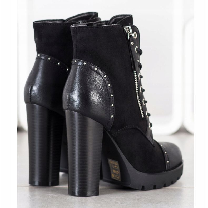 Kayla Rock boots à talons hauts noir 2