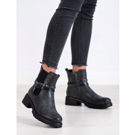 Super Me Ouvriers du cuir écologique le noir 1