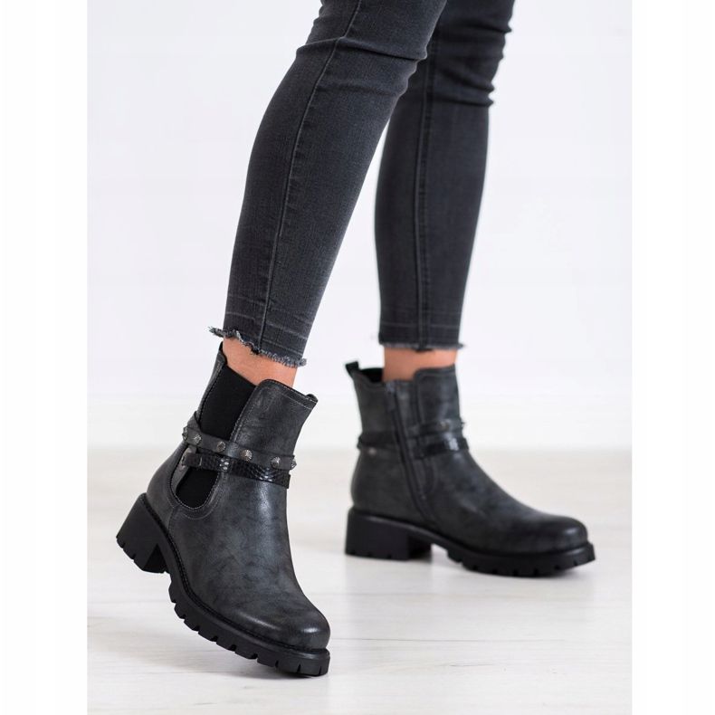 Super Me Ouvriers du cuir écologique le noir 1