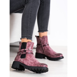 Super Me Ouvriers du cuir écologique rose 1