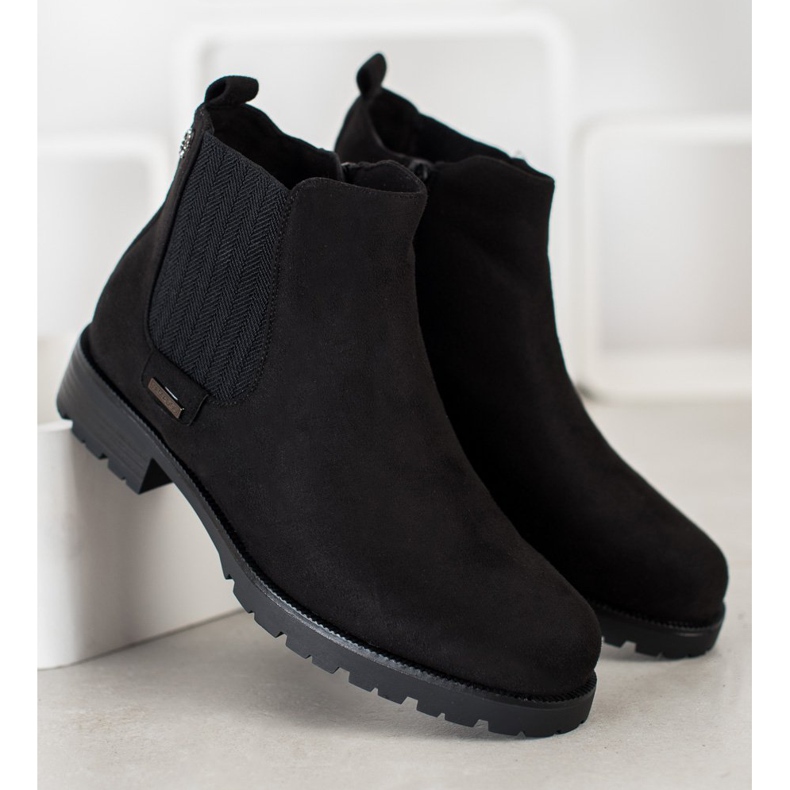 Groto Gogo Bottes noires chaudes le noir 1 Groto Gogo Bottes noires chaudes le noir 1