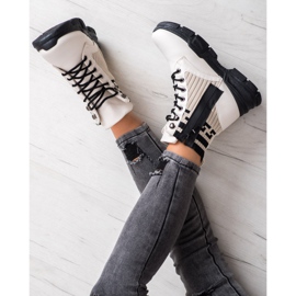 SHELOVET Travailleurs de la mode à lacets blanche le noir 2 SHELOVET Travailleurs de la mode à lacets blanche le noir 2