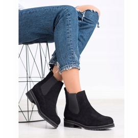 Marquiz Bottes Chelsea noires confortables 1