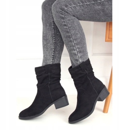 Bottines noires à talons bas 3345 Noir le noir 3