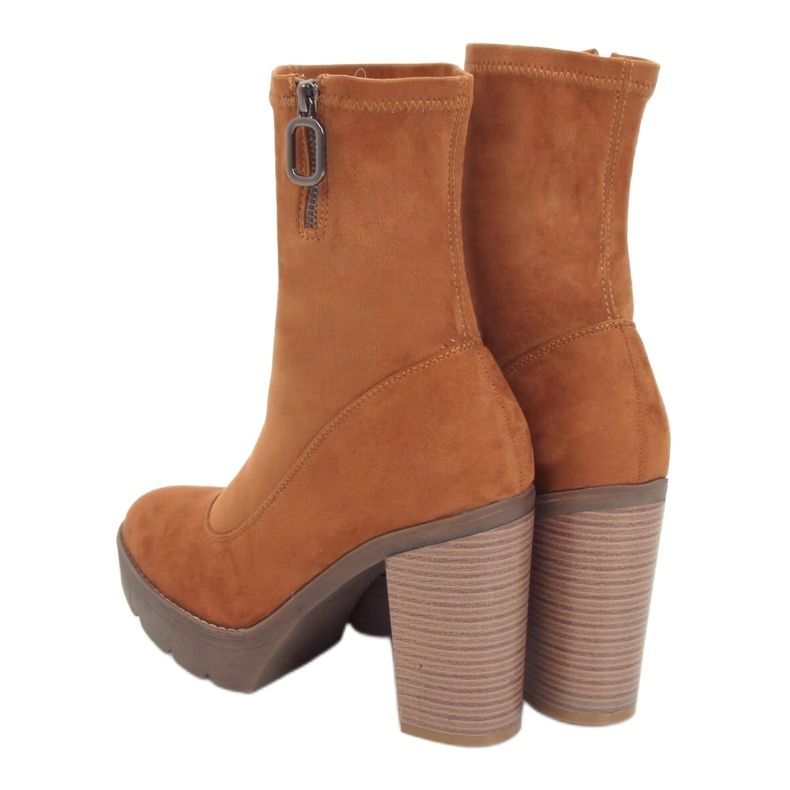 Camel 9513 Bottines compensées Camel brun 1