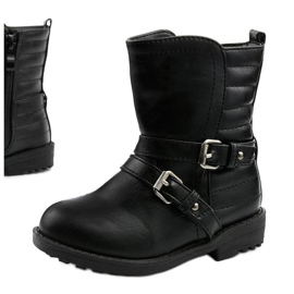 Bottes noires pour enfants pour filles Keenshaper le noir 1