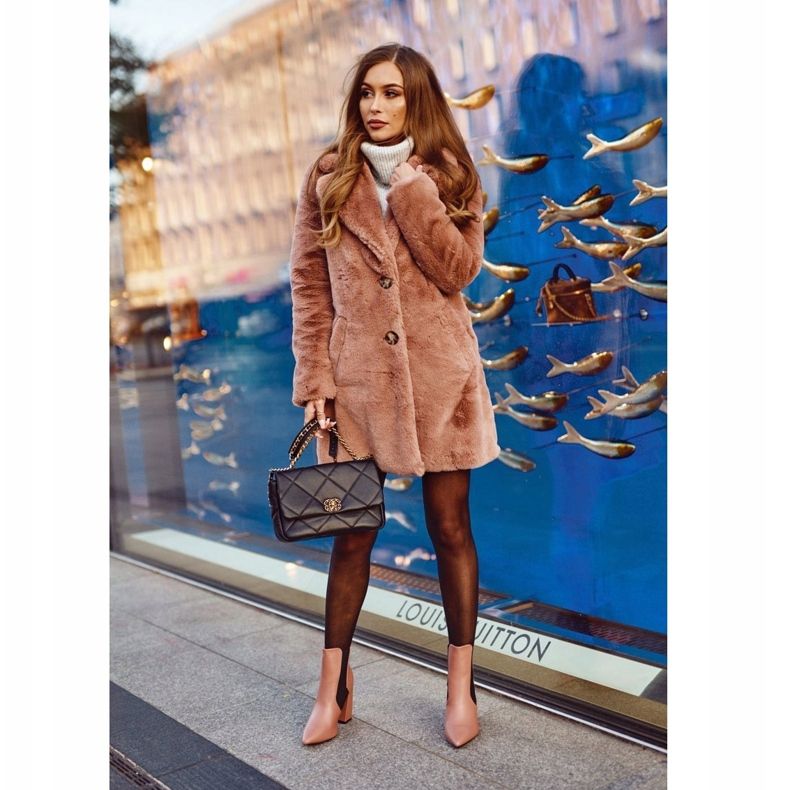 FG1 Bottes À Talons Pour Femmes Rose Good Vibes 1