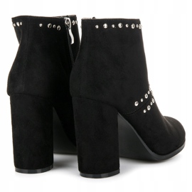 Seastar Bottines en daim sur le poteau noir 4