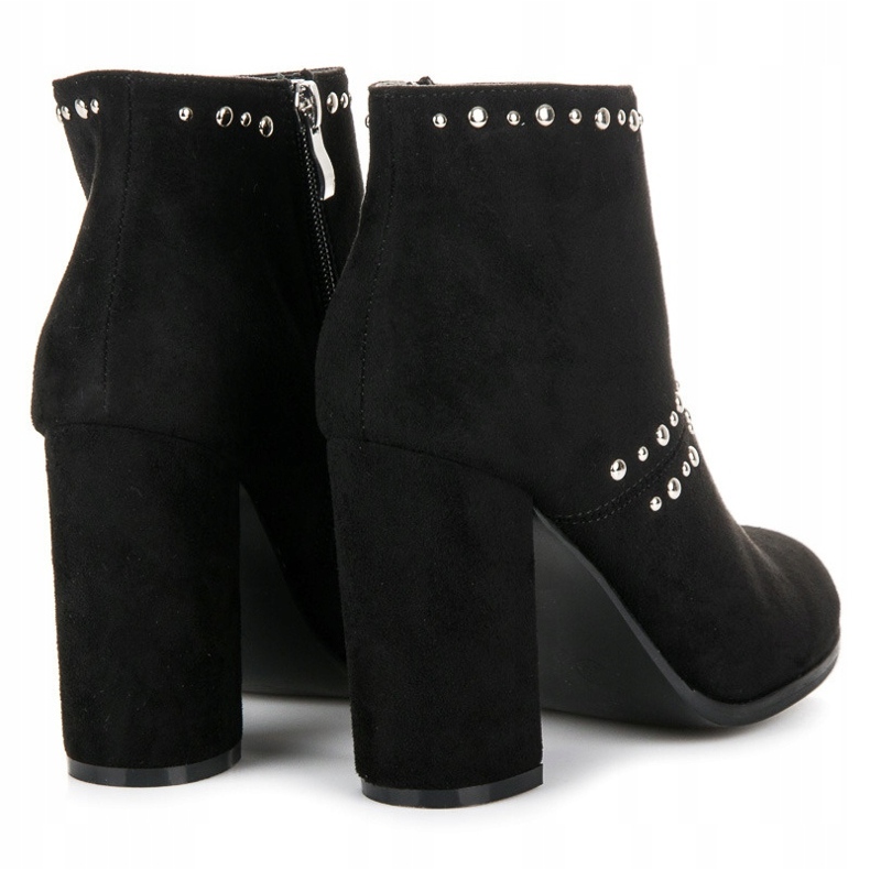 Seastar Bottines en daim sur le poteau noir 4