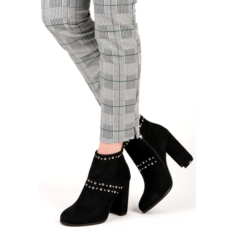 Seastar Bottines en daim sur le poteau noir 2