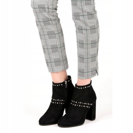 Seastar Bottines en daim sur le poteau noir 1