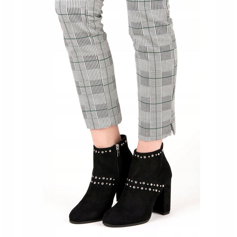 Seastar Bottines en daim sur le poteau noir 1