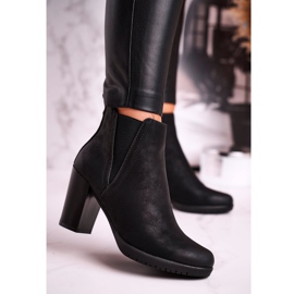 Bottes À Talons Sergio Leone Suède Noir BT311 le noir 1