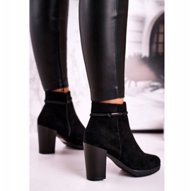 Bottines À Talons Sergio Leone Daim Noir BT306 le noir 5