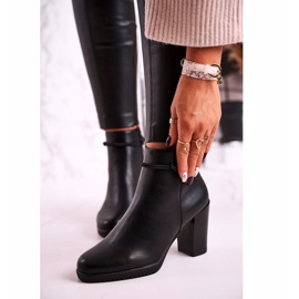 Bottes Chaudes Sur Un Talon Sergio Leone Noir BT306 1