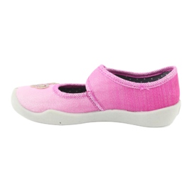 Chaussures enfant Befado 123X038 rose argent 2