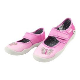 Chaussures enfant Befado 123X038 rose argent 3