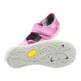 Chaussures enfant Befado 123X038 rose argent 5
