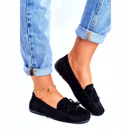 EVE Mocassins Femme Daim 20PB35-2003 Noir Donna Mia le noir 1