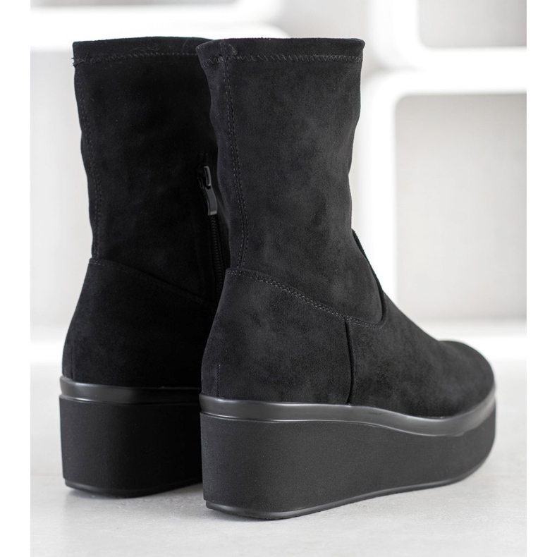 Bottes sur la plateforme Sergio Leone noir 1
