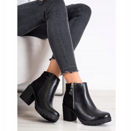 Queen Vivi Bottes noires à la mode le noir 2