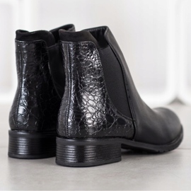 Kayla Bottes décontractées à imprimé serpent le noir 3