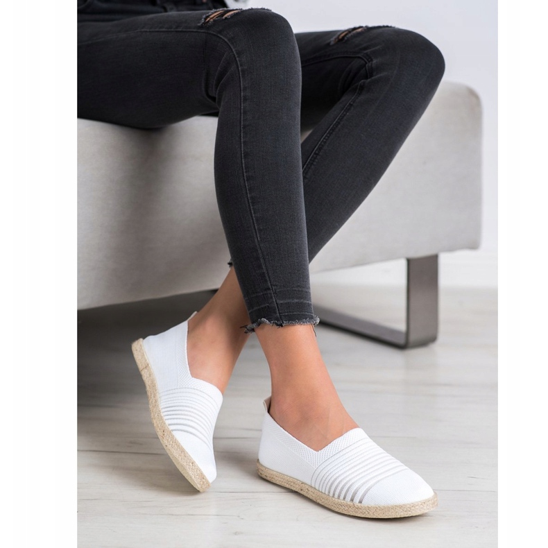 Espadrilles glissantes MCKEYLOR blanc 1