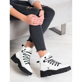 Kylie Bottes De Randonnée On The Platform Blanc / Noir blanche le noir 4