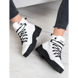 Kylie Bottes De Randonnée On The Platform Blanc / Noir blanche le noir 1