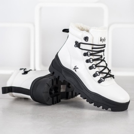 Kylie Bottes De Randonnée On The Platform Blanc / Noir blanche le noir 2