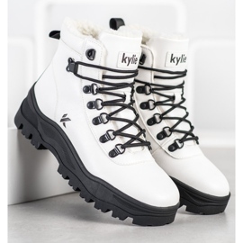 Kylie Bottes De Randonnée On The Platform Blanc / Noir blanche le noir 3