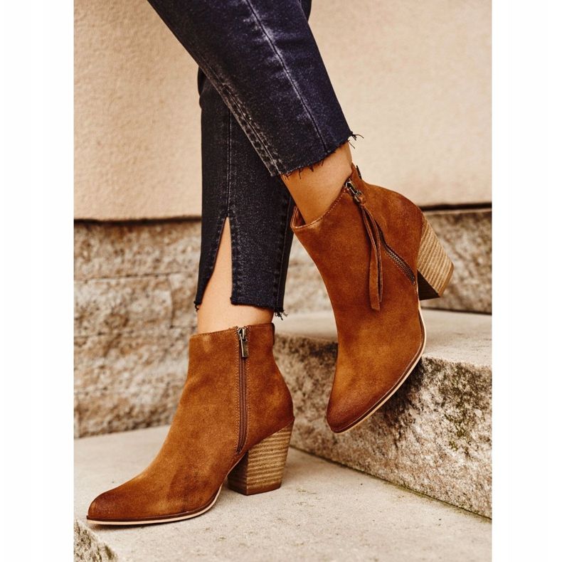 Bottes en daim Big Star GG274364 camel brun 1