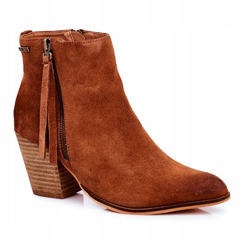 Bottes en daim Big Star GG274364 camel brun 3