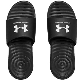 Under Armour Ansa Fix Sl chaussons pour hommes noir et blanc 3023 761 004 le noir le noir 1