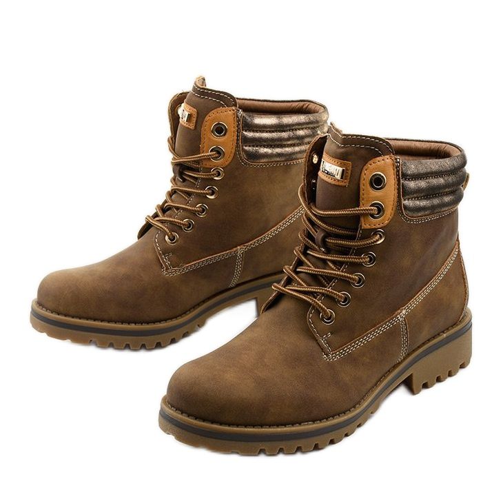 Bottines à lacets kaki avec doublure Halitta 2 Bottines à lacets kaki avec doublure Halitta 2