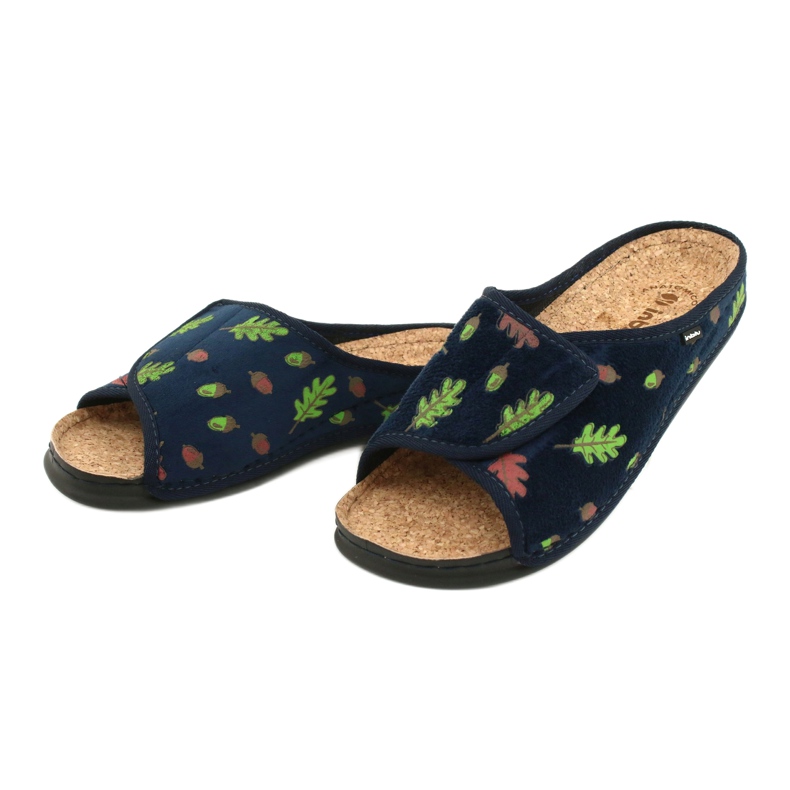 Chaussures femme Inblu 155D115 bleu marine vert 3