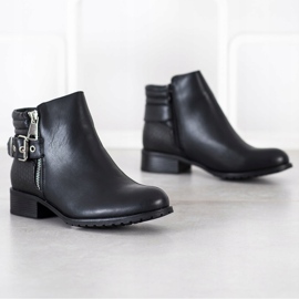 Kayla Bottes décontractées avec boucle le noir 3