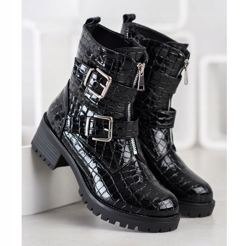 Super Me Travailleurs sur un curseur à imprimé serpent le noir 1