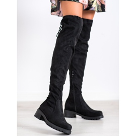 SHELOVET Mousquetaires confortables noir 1