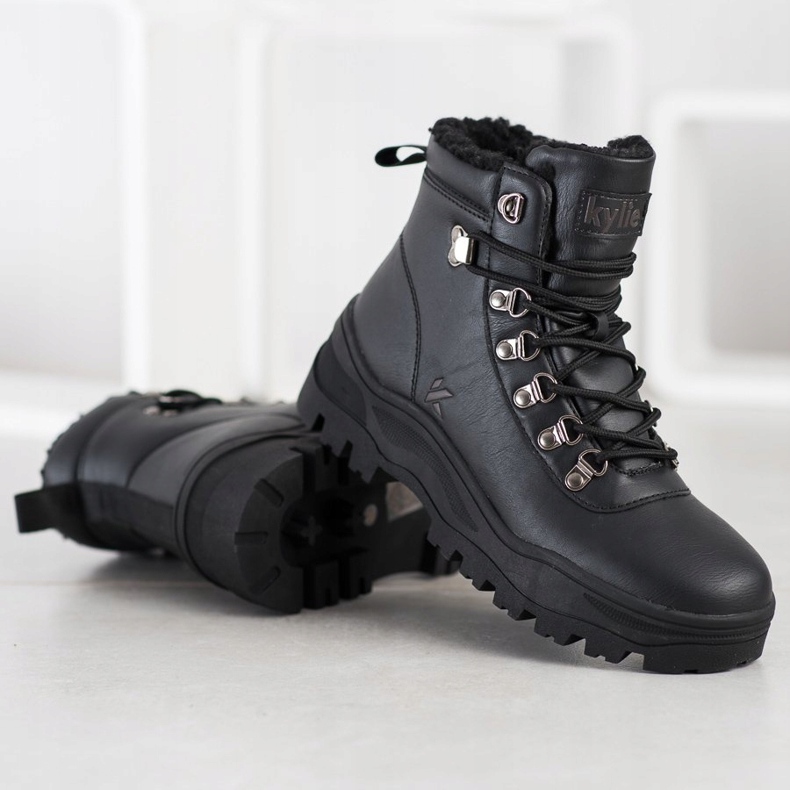 Kylie Trappeurs sur la plate-forme noir 1