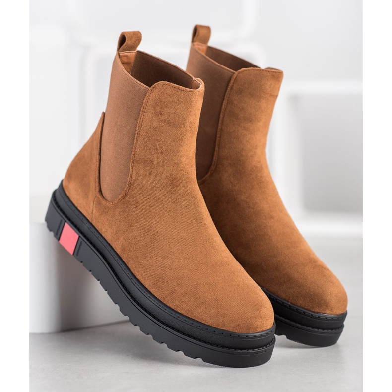 Seastar Bottes sur la plate-forme brun 1 Seastar Bottes sur la plate-forme brun 1