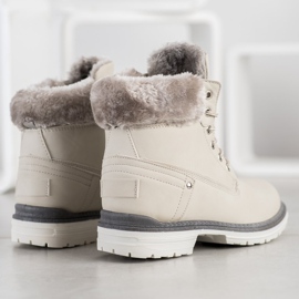 SHELOVET Bottes de randonnée avec fourrure beige 1 SHELOVET Bottes de randonnée avec fourrure beige 1