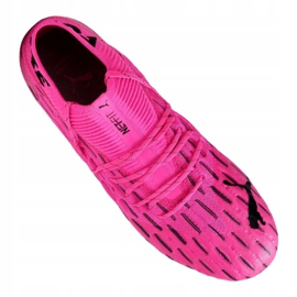 Chaussures de foot Puma Future 6.1 Netfit Fg / Ag M 106179-03 rose, noir rose 2