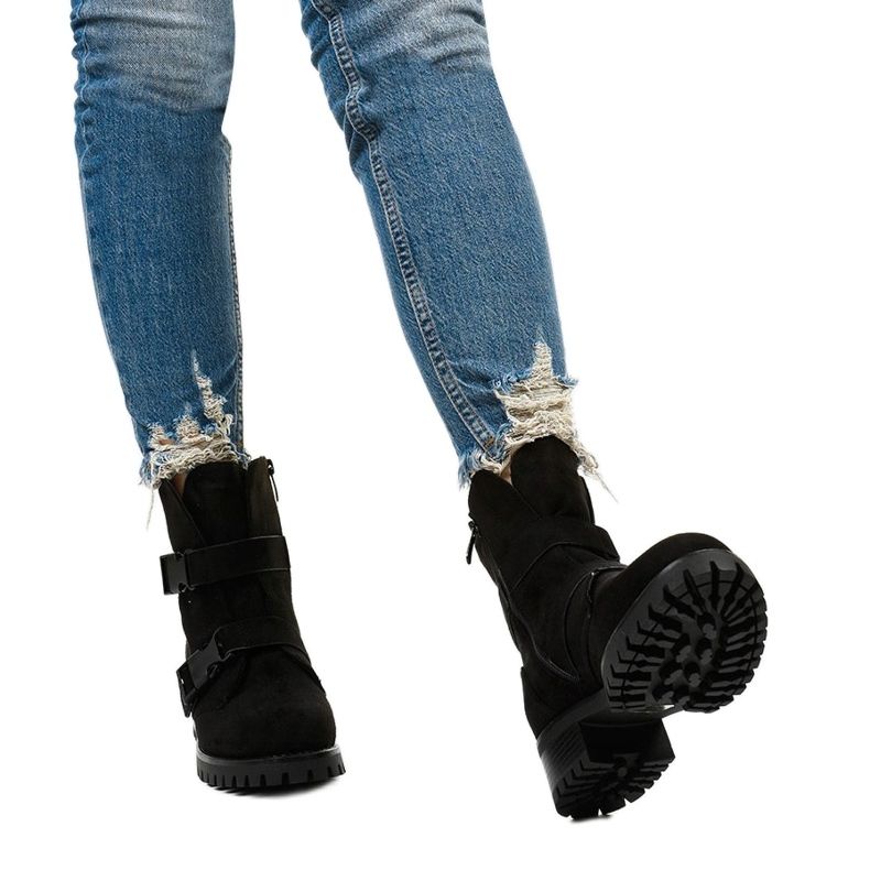 Bottes isolées noires pour femmes d'Irinrahne 1