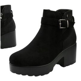 Bottines à plateforme Meridvielle noires 1